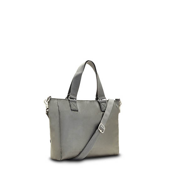 Kipling Venla Metallic Tote Tassen Grijs | België 1741NW